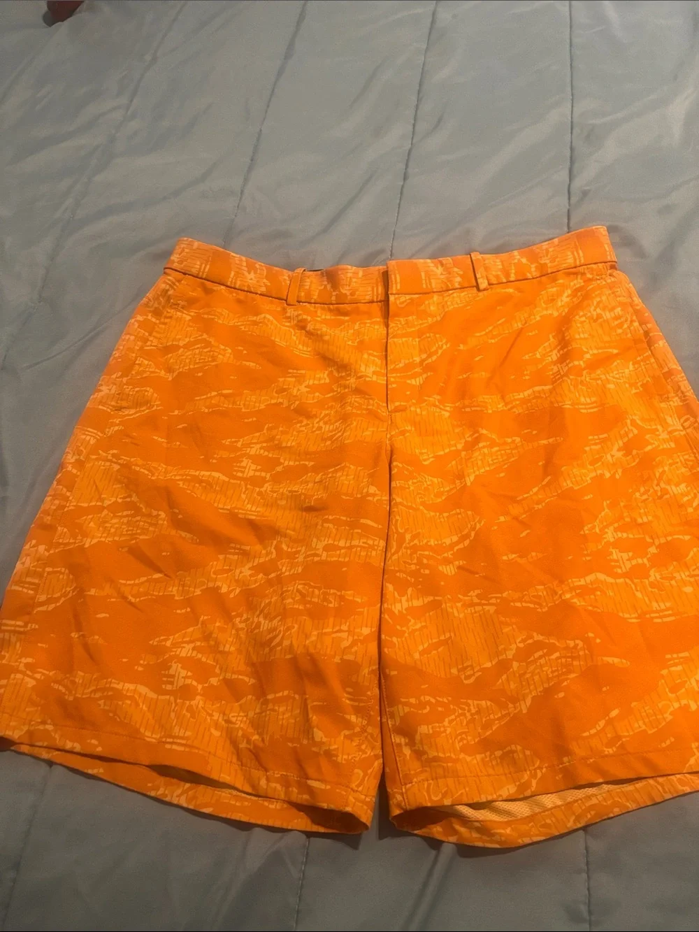 Nike Men’s Yellow Dri-FIT Athletic Shorts with Black Waistband